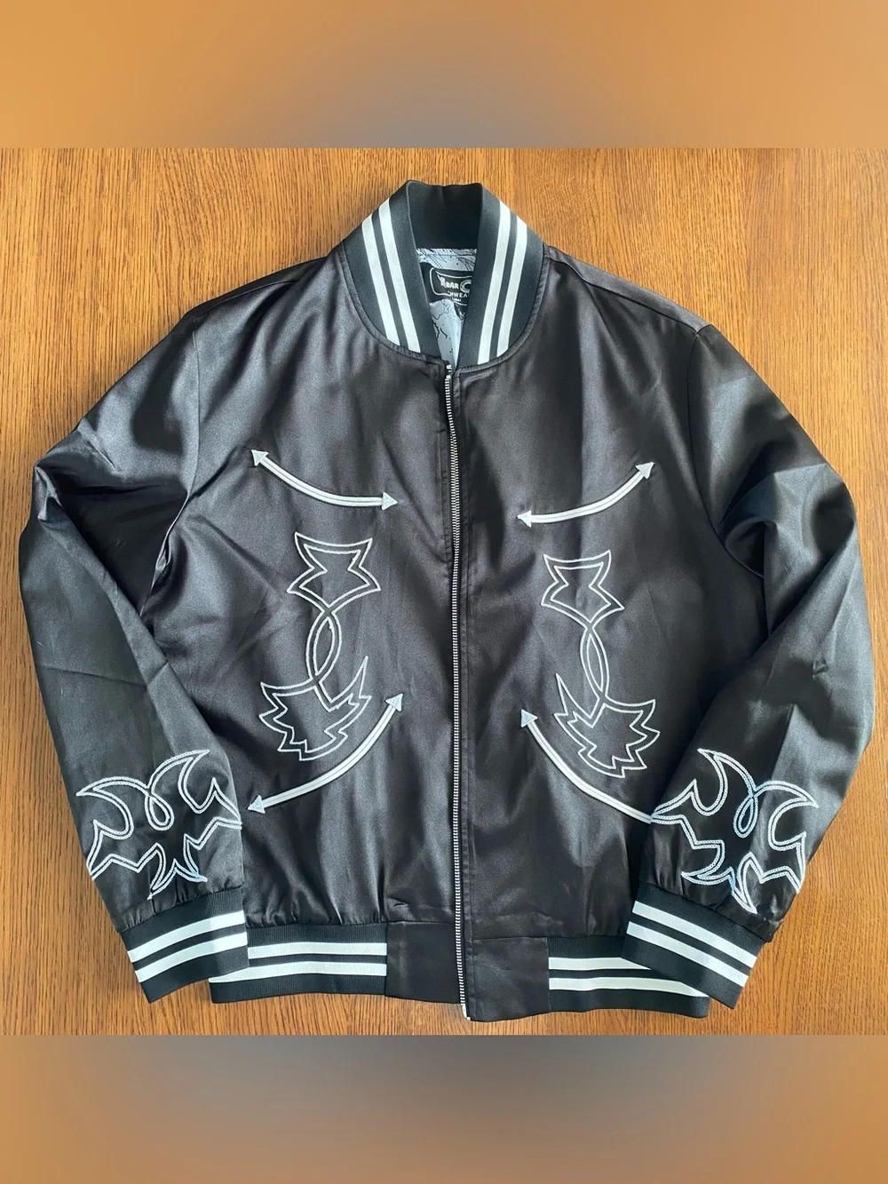 H Bar C Odessa Tour Bomber Western Jacket in Black